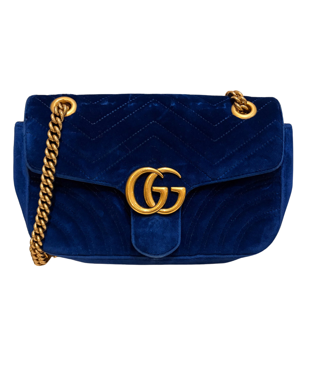 Gucci velvet handbag, navy