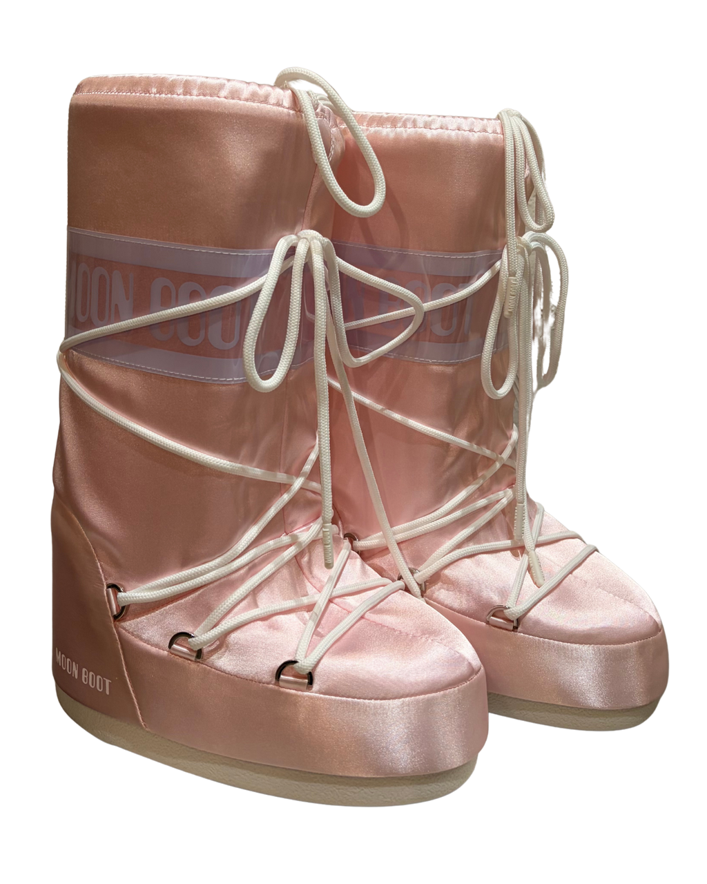 Moon Boot roosad satiinist talvesaapad