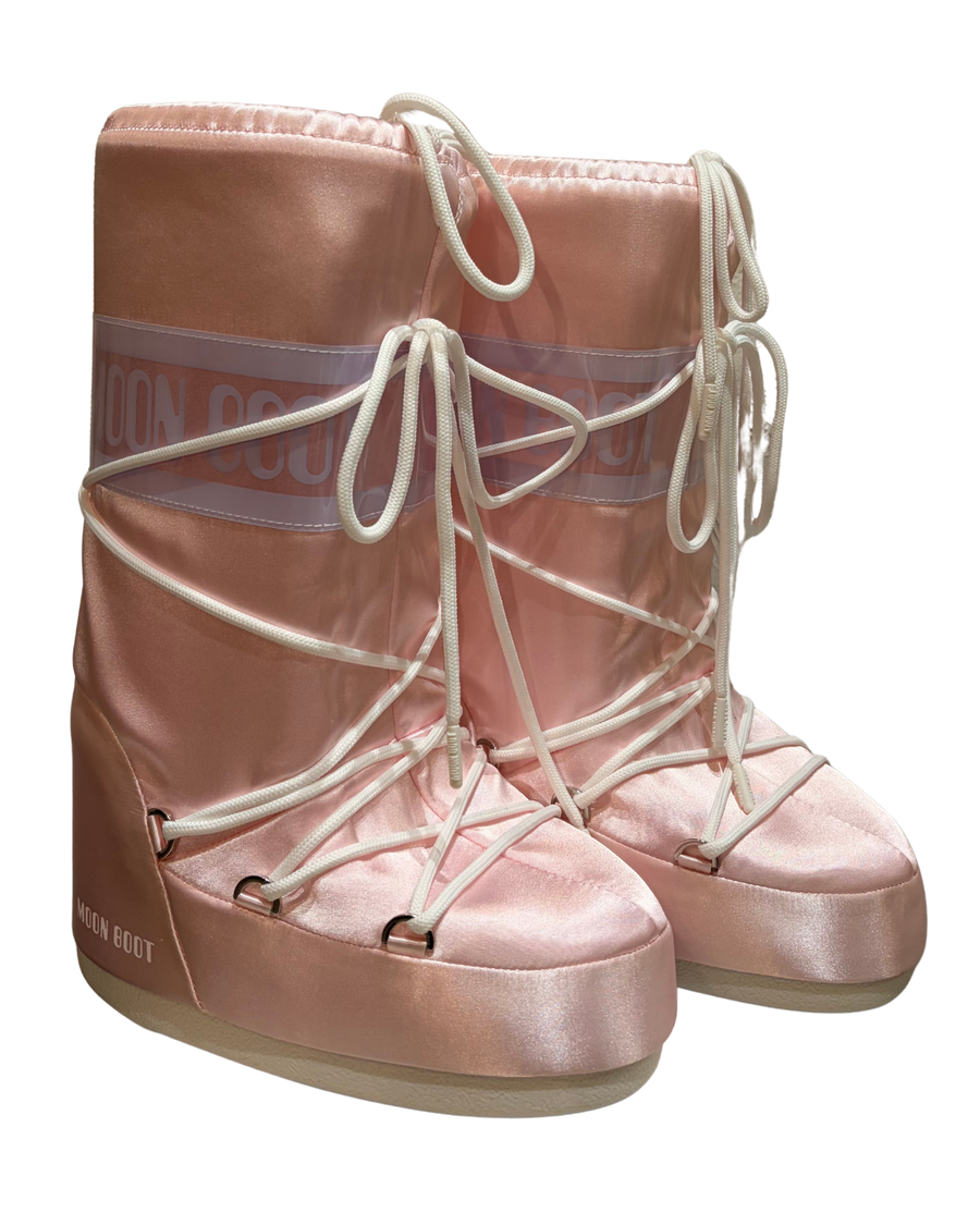 Moon Boot roosad satiinist talvesaapad