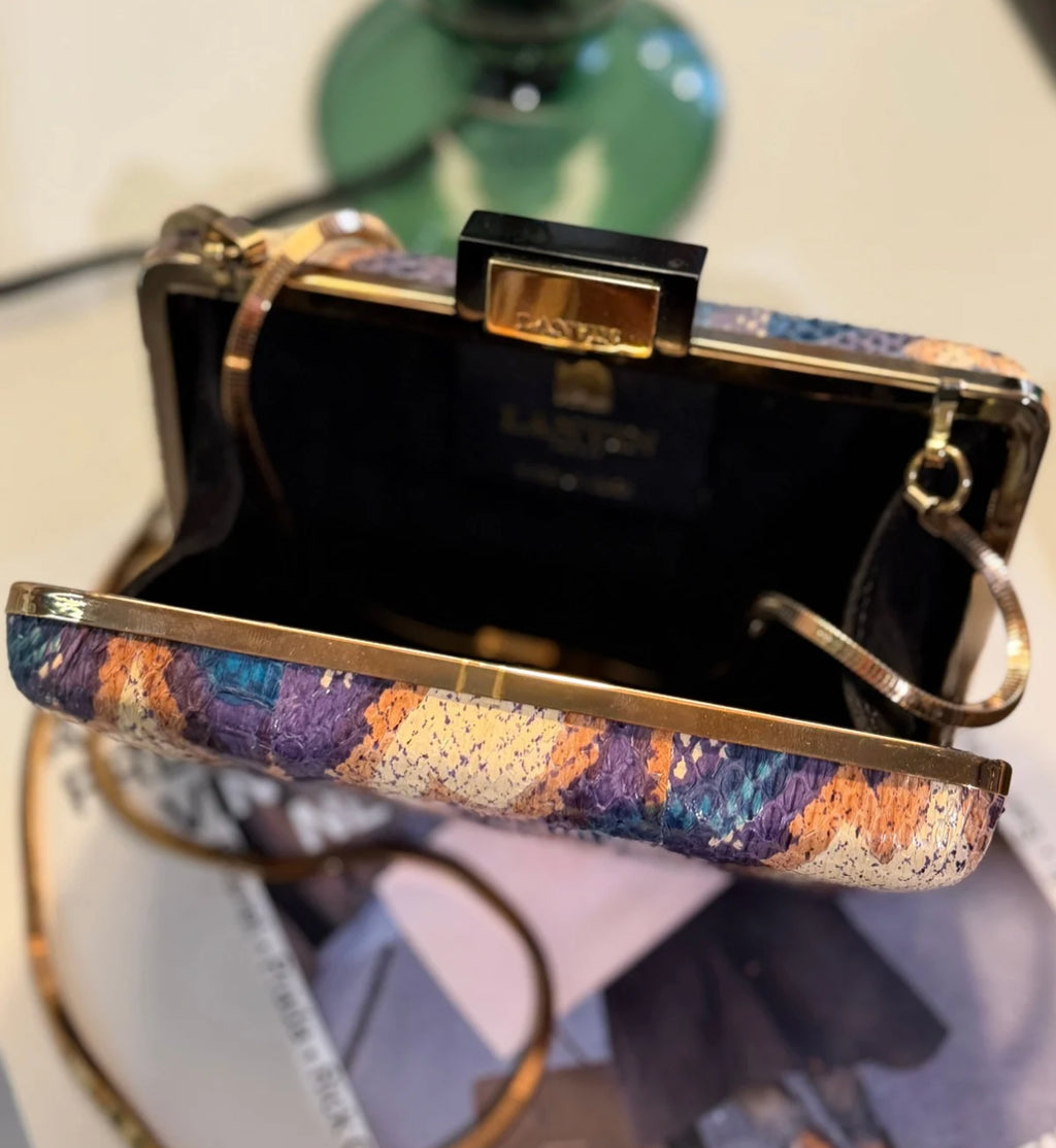 Lanvin püütonnahast ümbrikkott, vaade 2