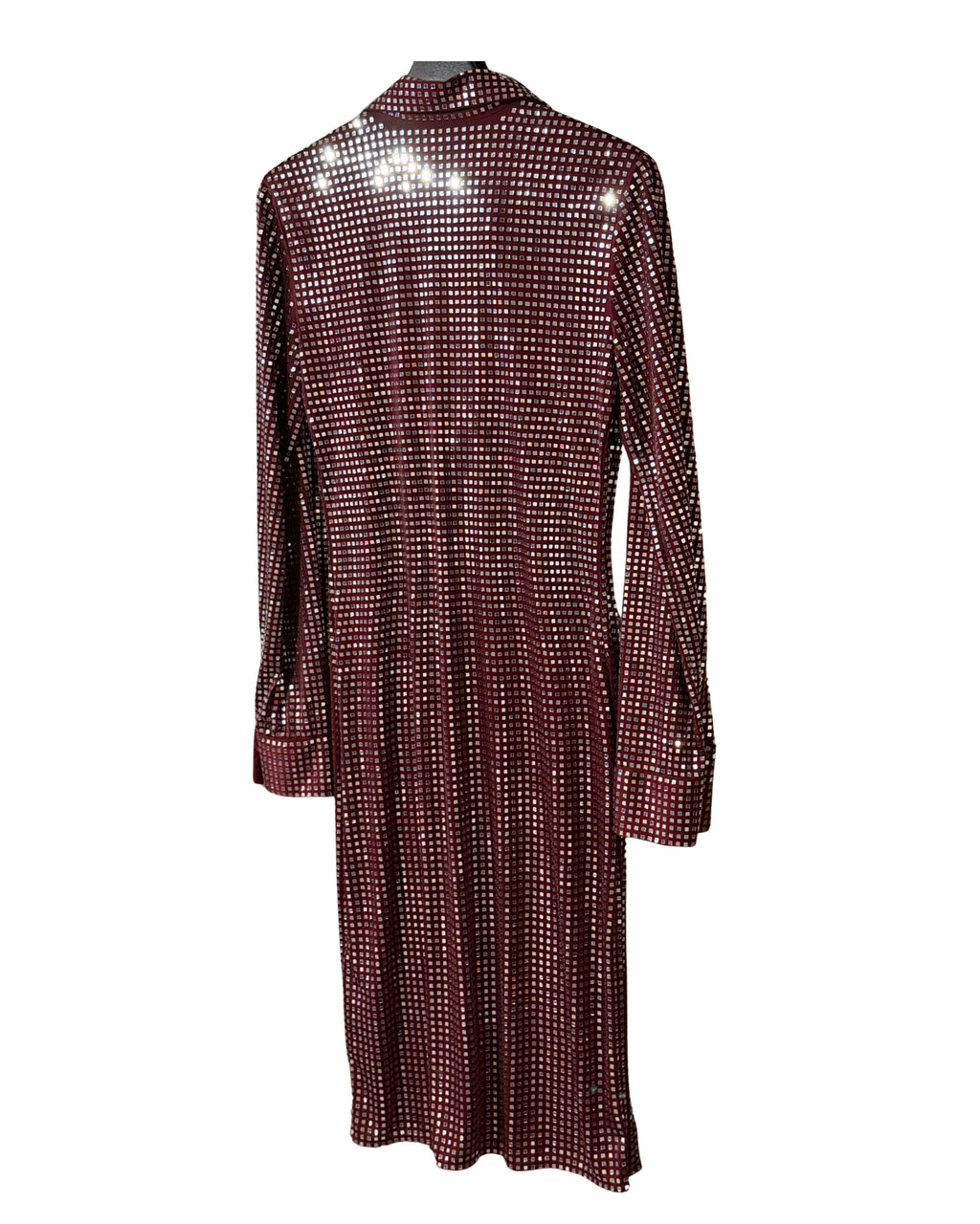Bottega Veneta Fall 2019 peegeldetailidega midikleit, vaade 2