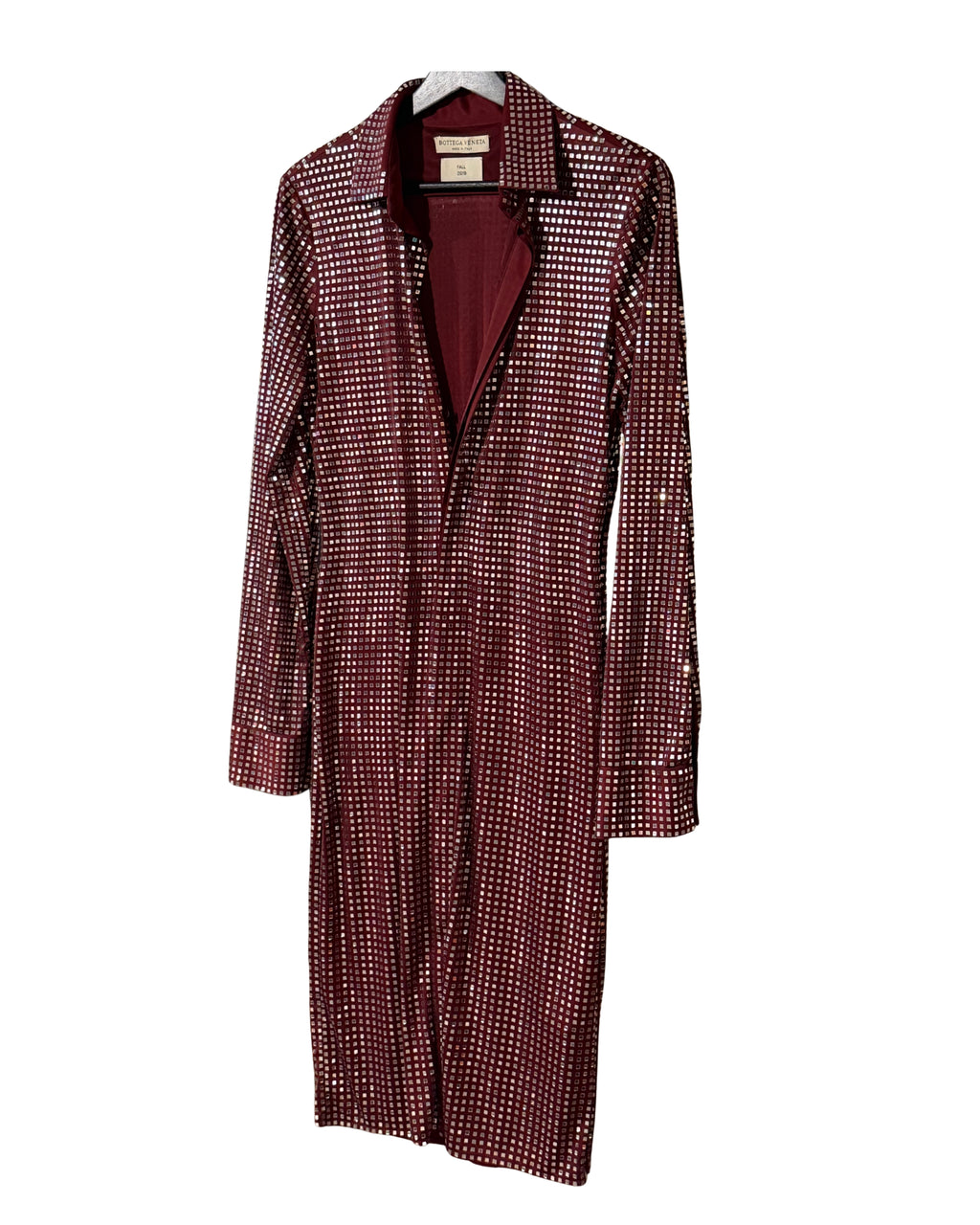 Bottega Veneta Fall 2019 peegeldetailidega midikleit